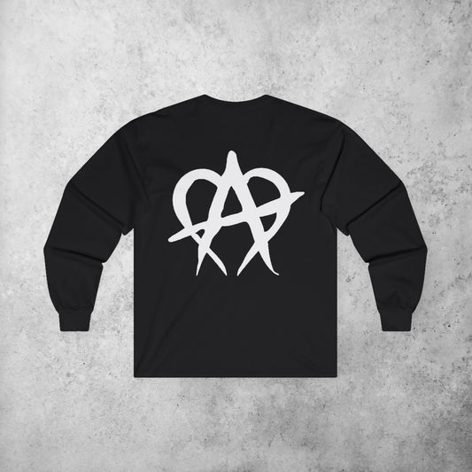 Manageable Anarchy long sleeve shirt in black, alternate view
