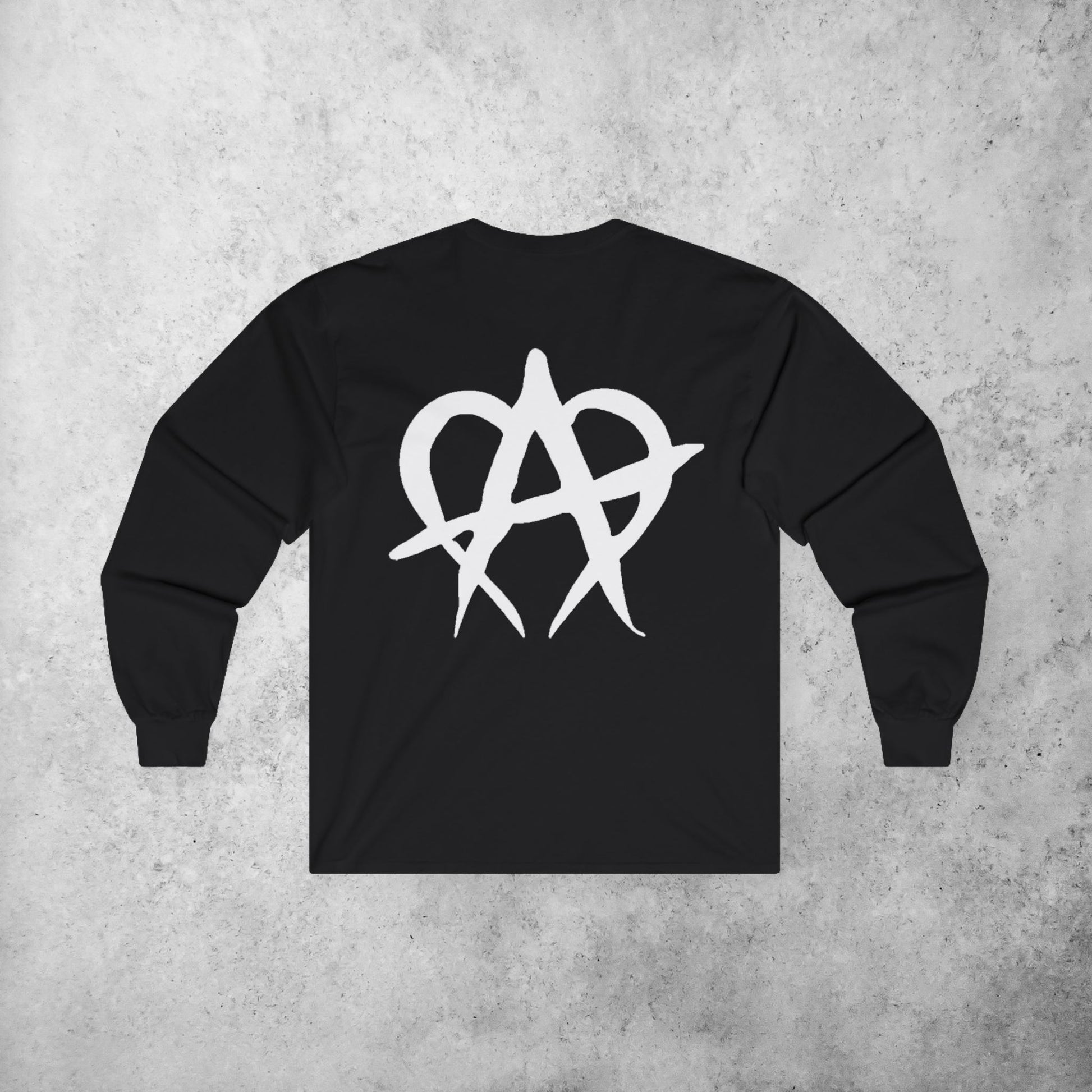 Manageable Anarchy long sleeve shirt in black, alternate view