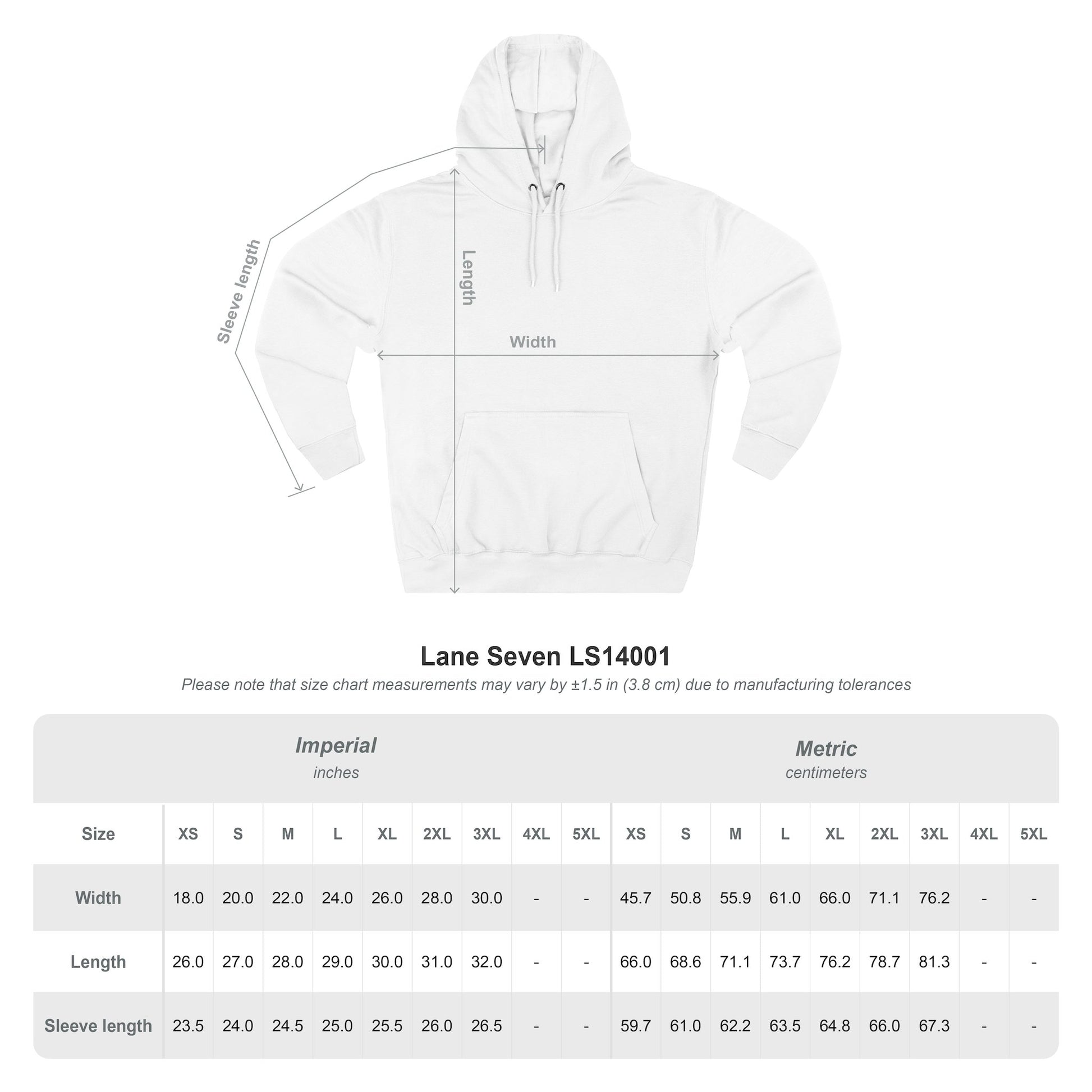 Manageable Anarchy hoodie in white, detail of print