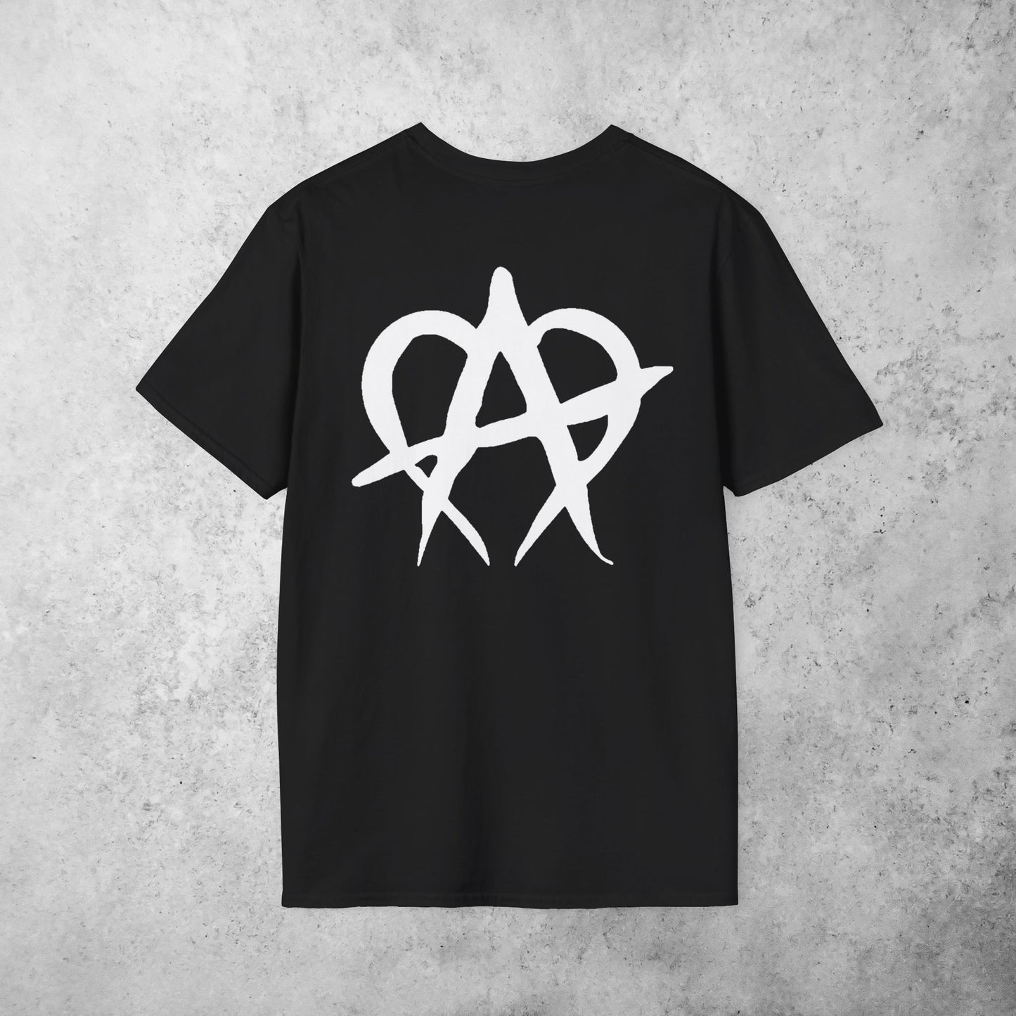 Manageable Anarchy t-shirt in black, alternate view